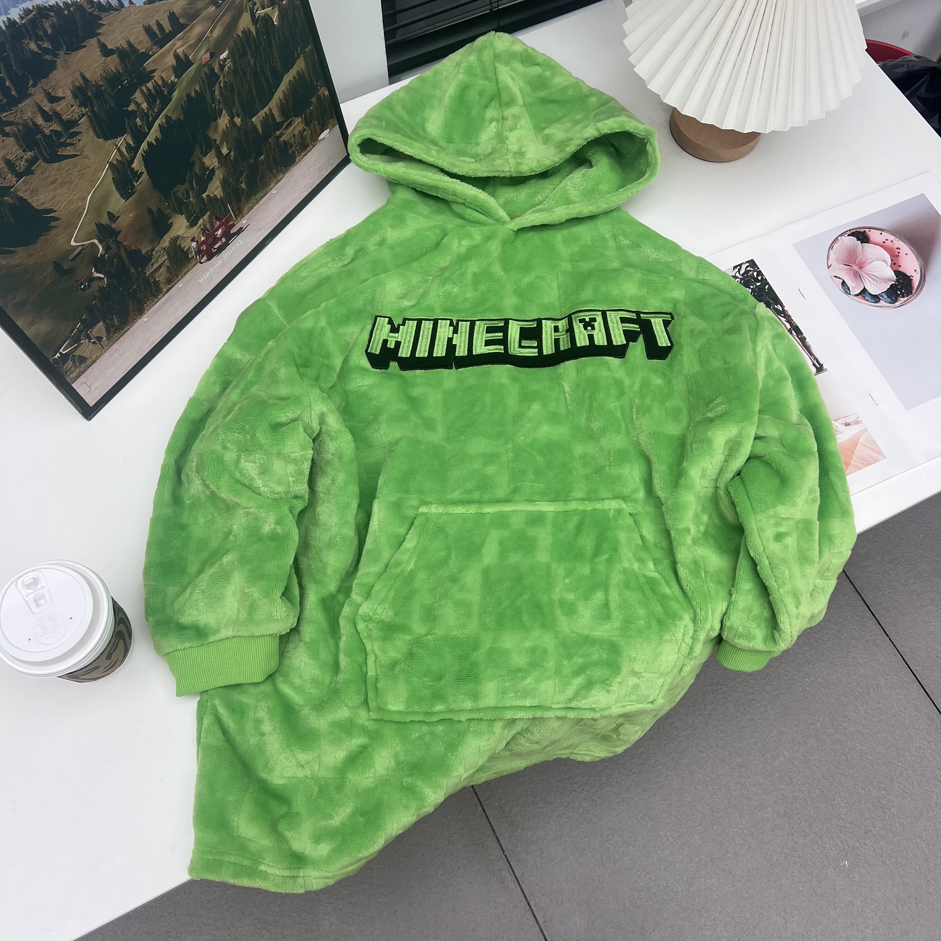 儿童 童装珊瑚绒运动外套 保暖外套 居家懒人睡袍毛毛衣