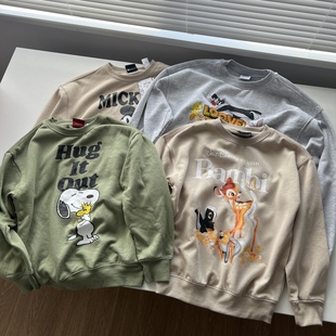 新款美式超酷外套抓绒运动大童 青少年卫衣加绒童装  130-170