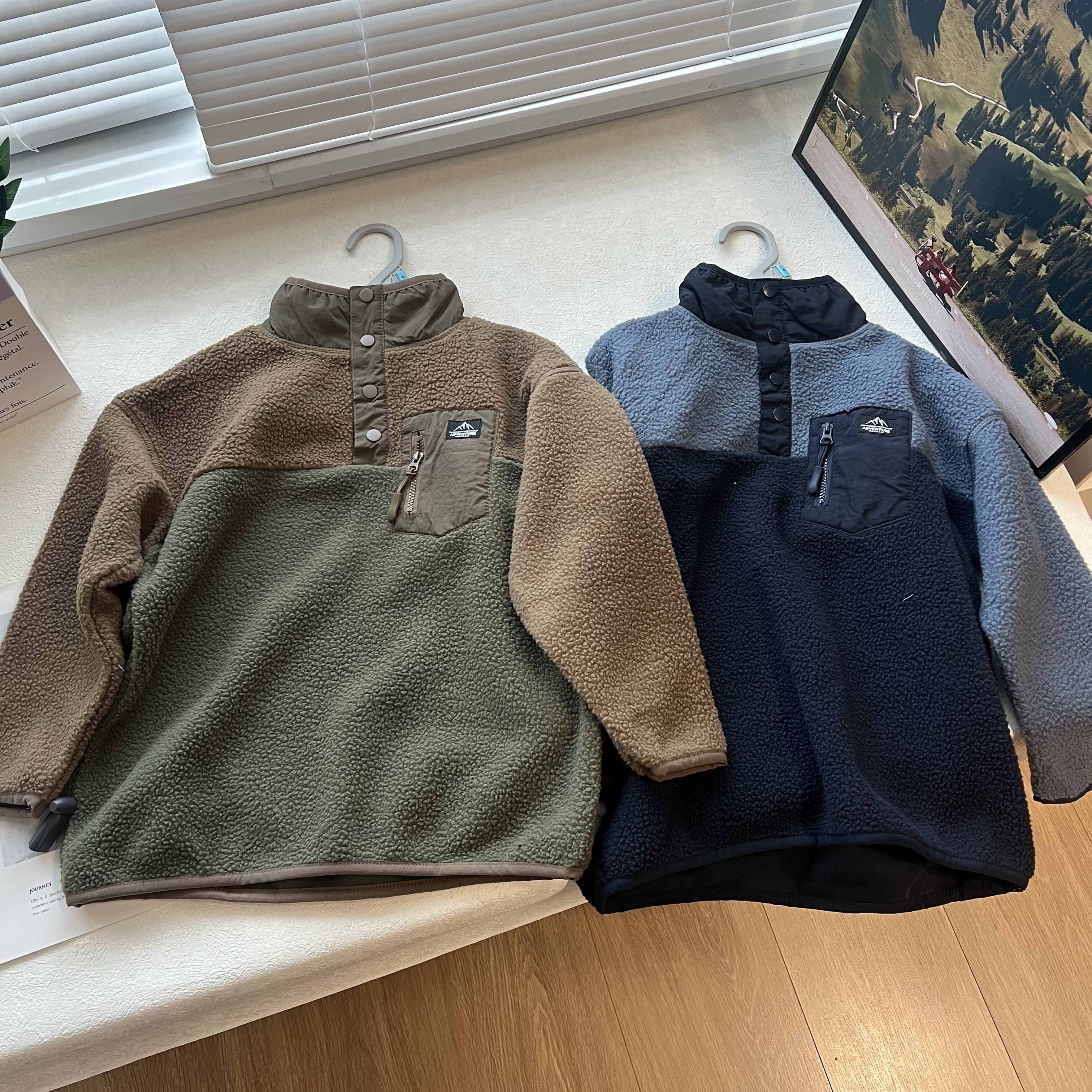 户外羊羔绒 毛毛衣儿童 露营风童装保暖舒适男女童卫衣外套2-12岁