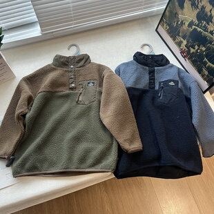 户外羊羔绒 毛毛衣儿童 露营风童装保暖舒适男女童卫衣外套2-12岁
