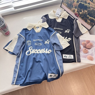 170 速干快干宽松儿童T恤翻领体130 12A儿童运动短袖 高级童装