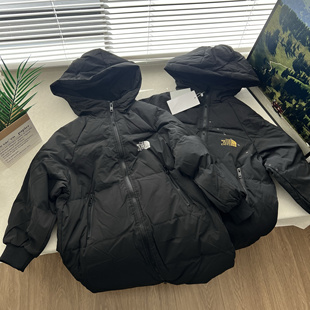 清 童装羽绒服 中长款中大童儿童亲子保暖加厚保暖外套120-160