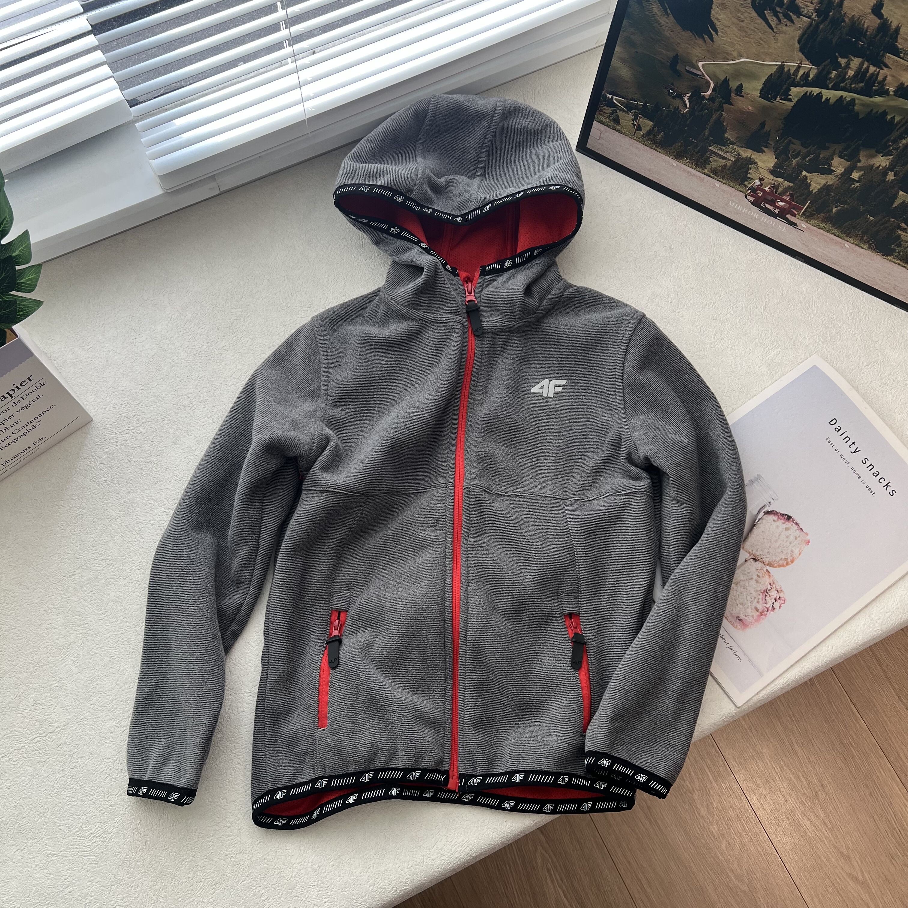 新款户外软壳外套抓绒运动大童青少年卫衣加绒童装 摇粒绒