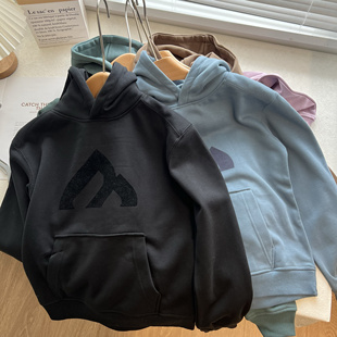 休闲露营情侣款 瑕疵 女装 出口一体绒连帽男装 加绒卫衣外套 D21