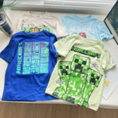 新童装 轻薄卡通世界儿童质男童中大童短袖 T恤 夏装 110 160cm