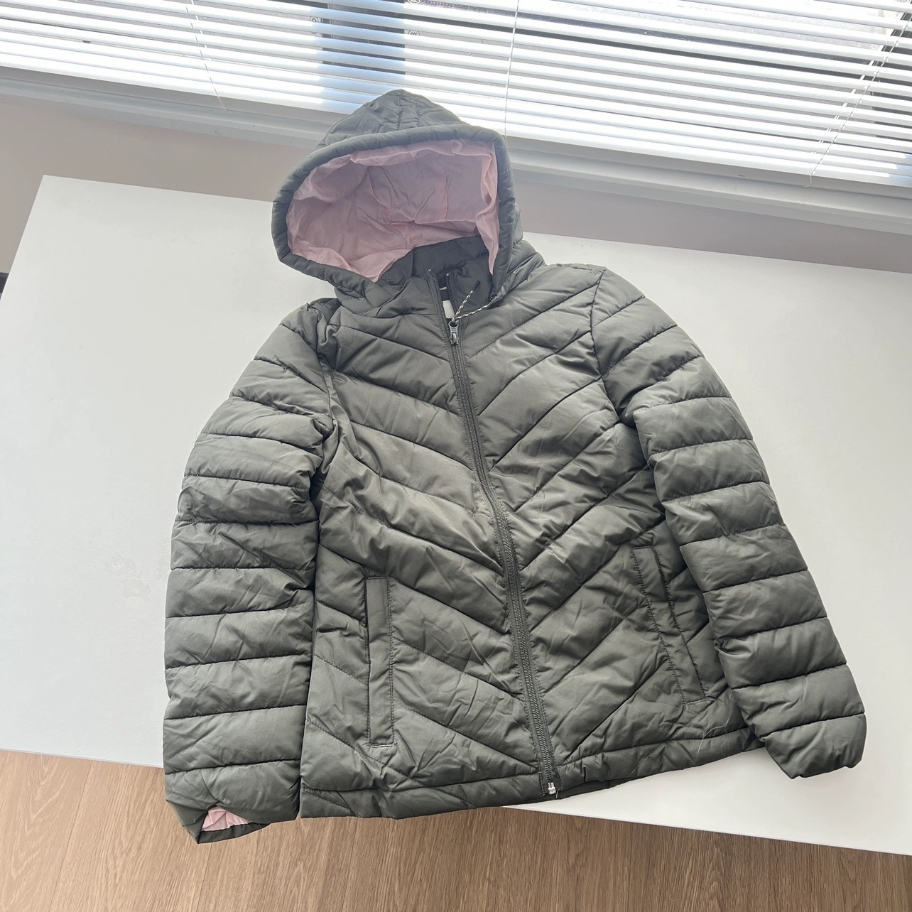 7B女款装棉衣出口户外跑步旅行越野爬山简洁外套 连帽子棉袄棉服