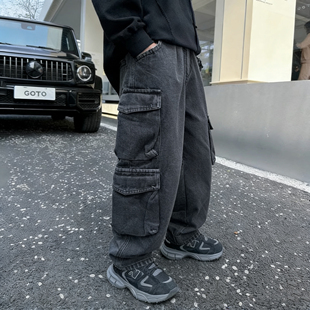 休闲裤 儿童长裤 子卫裤 牛仔裤 170 春夏新款 120 多袋宽松中大童装