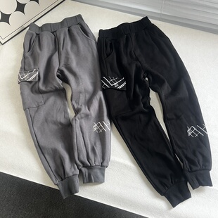 一体绒秋冬宽松百搭加厚跑步爬山户外加绒复合卫裤长裤子