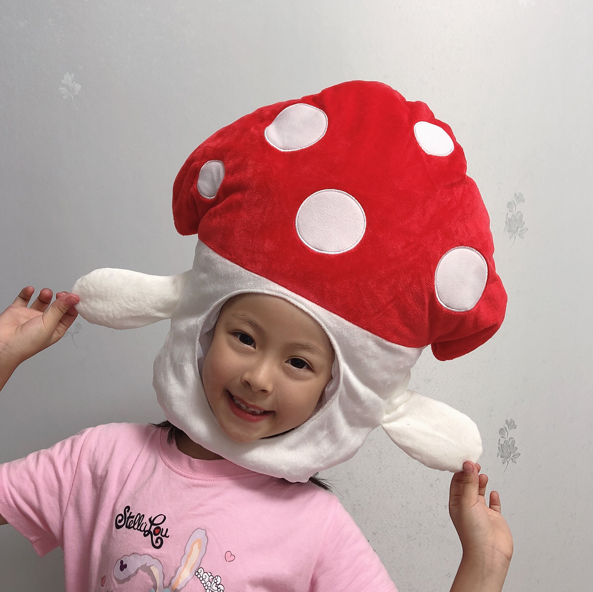 Ralf同款搞怪头套创意蘑菇帽子幼儿园学校儿童头饰网红拍照道具女