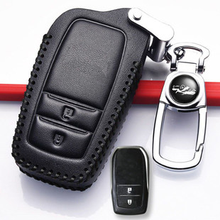 适用于2023款丰田凌放钥匙套HARRIER一汽丰田凌放车真皮钥匙包扣