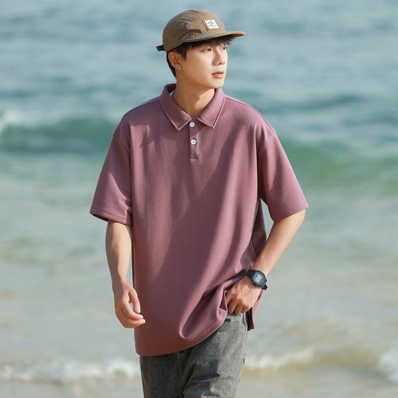 300克双珠地情侣款高品质短袖T恤翻领潮短袖POLO衫货号3363特P40，商品下架区商品下架区，电商A010