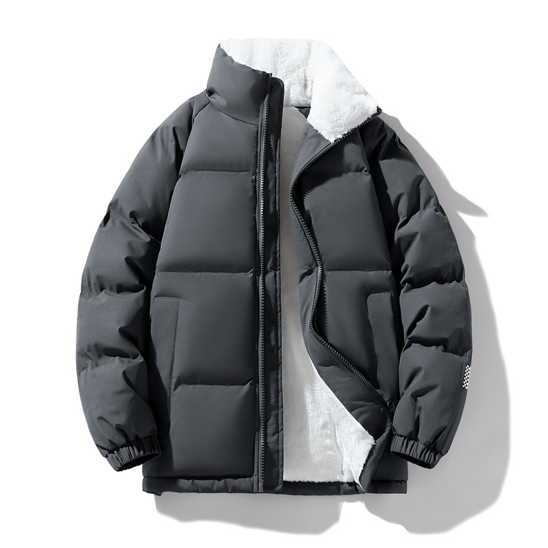 直播连帽棉衣假两件加厚棉袄情侣款百搭面包服货号111特P70,男装棉衣,电商A010
