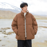 直播连帽棉衣假两件加厚棉袄情侣款百搭面包服货号111特P70，男装棉衣，电商A010