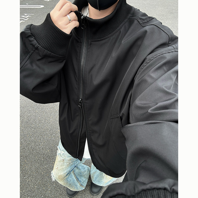 2025直播美式飞行员夹克男士潮流痞帅立领百搭工装外套26187特P39,男装夹克,电商A010