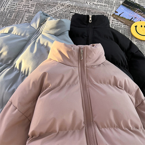 冬装跑量棉衣休闲加厚棉服男女可穿多色可选纯色货号M8219特P39图片