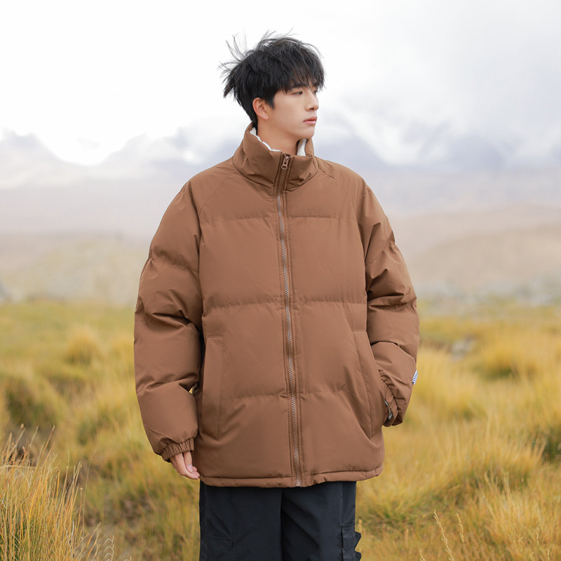 直播连帽棉衣假两件加厚棉袄情侣款百搭面包服货号111特P70,男装棉衣,电商A010