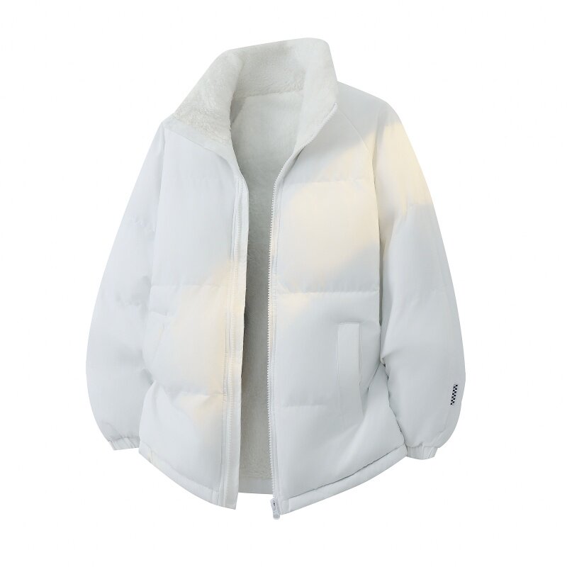 直播连帽棉衣假两件加厚棉袄情侣款百搭面包服货号111特P70,男装棉衣,电商A010
