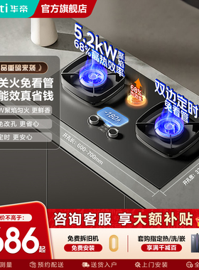 华帝燃气灶i10306D煤气灶定时家用猛火灶天然气官方旗舰店正品