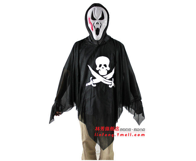 林芳 260g化妆舞会服饰万圣节服装衣服道具 排骨鬼衣服 魔鬼 服装