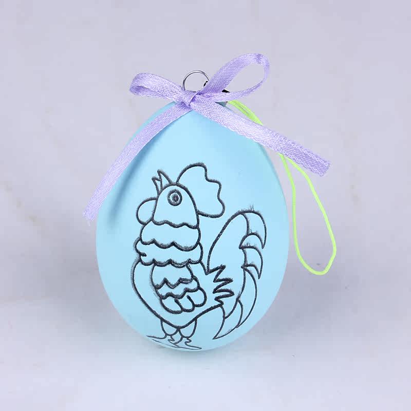 林芳 6g仿真鸡蛋壳上色手绘鸡蛋DIY彩模彩坯装饰挂饰复活节彩蛋