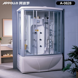 0828 appollo阿波罗淋浴房卫浴家用带浴缸针孔喷淋长方形沐浴房A