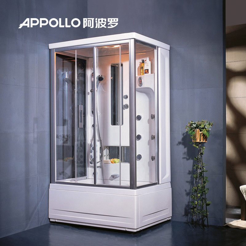 appollo阿波罗淋浴房卫浴干湿分离移门整体淋浴房洗澡房家用120w