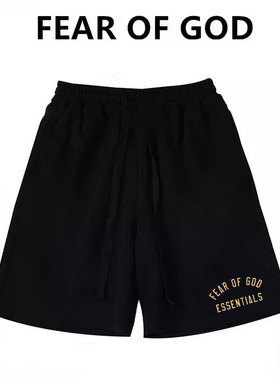 ESSENTIALS潮牌美式字母短裤男女夏季高街FOG宽松休闲运动五分裤