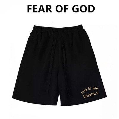 ESSENTIALS潮牌美式字母短裤男女夏季高街FOG宽松休闲运动五分裤
