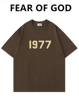 FOG FEAR OF GOD复线ESSENTIALS高街美式潮牌1977情侣短袖t恤男女