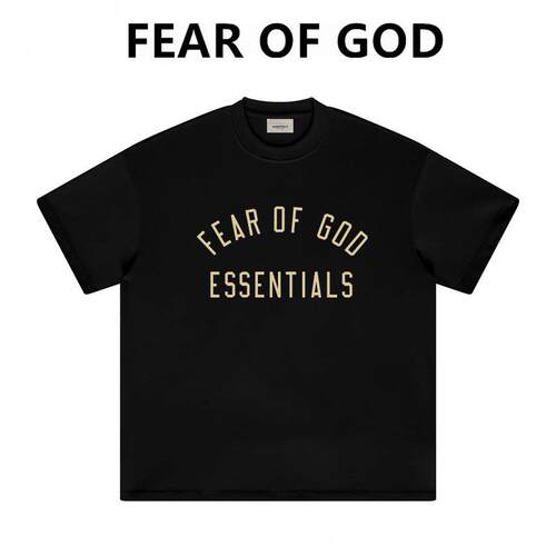FEAR OF GOD美式ESSENTIALS潮牌纯棉半袖FOG宽松情侣短袖T恤男女