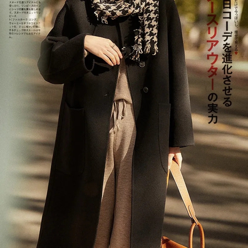 大码女装羊毛大衣女中长款2025秋冬新款宽松双面绒毛呢外套,女装/女士精品,大码呢大衣,淘宝优惠券,粉丝福利购,淘宝优惠卷