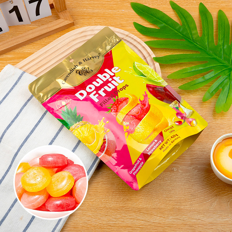 2包邮德国进口嘉云水果糖硬糖喜糖年货结婚伴手礼散糖什锦味夹心