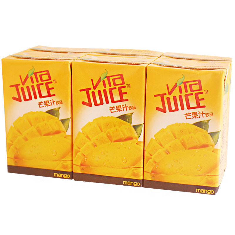 香港进口果味饮料 维他Vita 芒果汁饮品250ml*6盒香港版