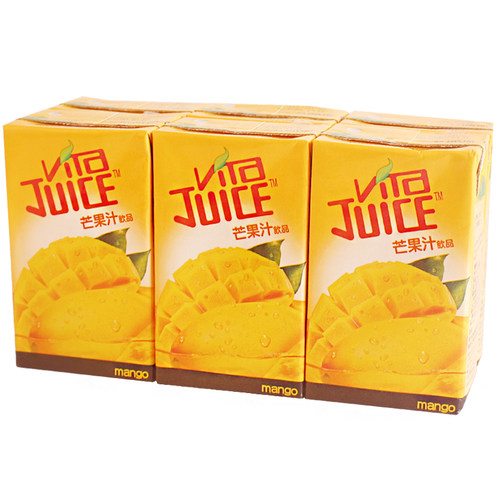 香港进口果味饮料 维他Vita 芒果汁饮品250ml*6盒香港版