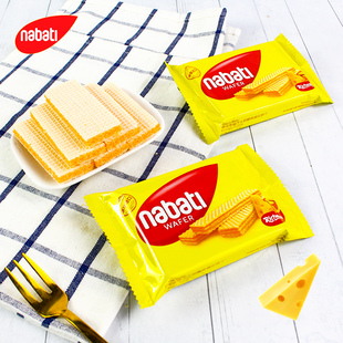 丽芝士500g威化饼干印尼进口纳宝帝奶酪味nabati夹心小包装