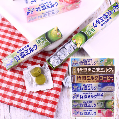 悠哈日本进口特浓抹茶味觉糖糖