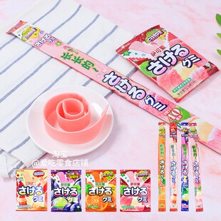 UHA味觉糖萨可爱超长软糖3袋日本进口网红手撕果味软糖果休闲零食