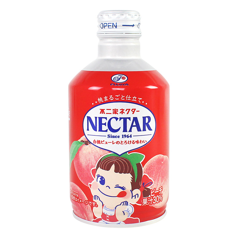 日本进口网红不二家30%白桃果汁饮料290ml饮品含果肉小红书推荐