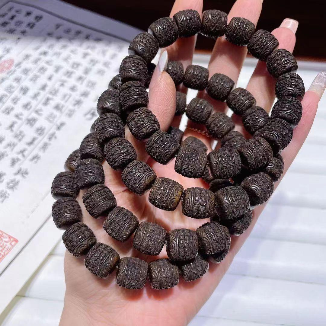 沉香木回纹手串正区天然