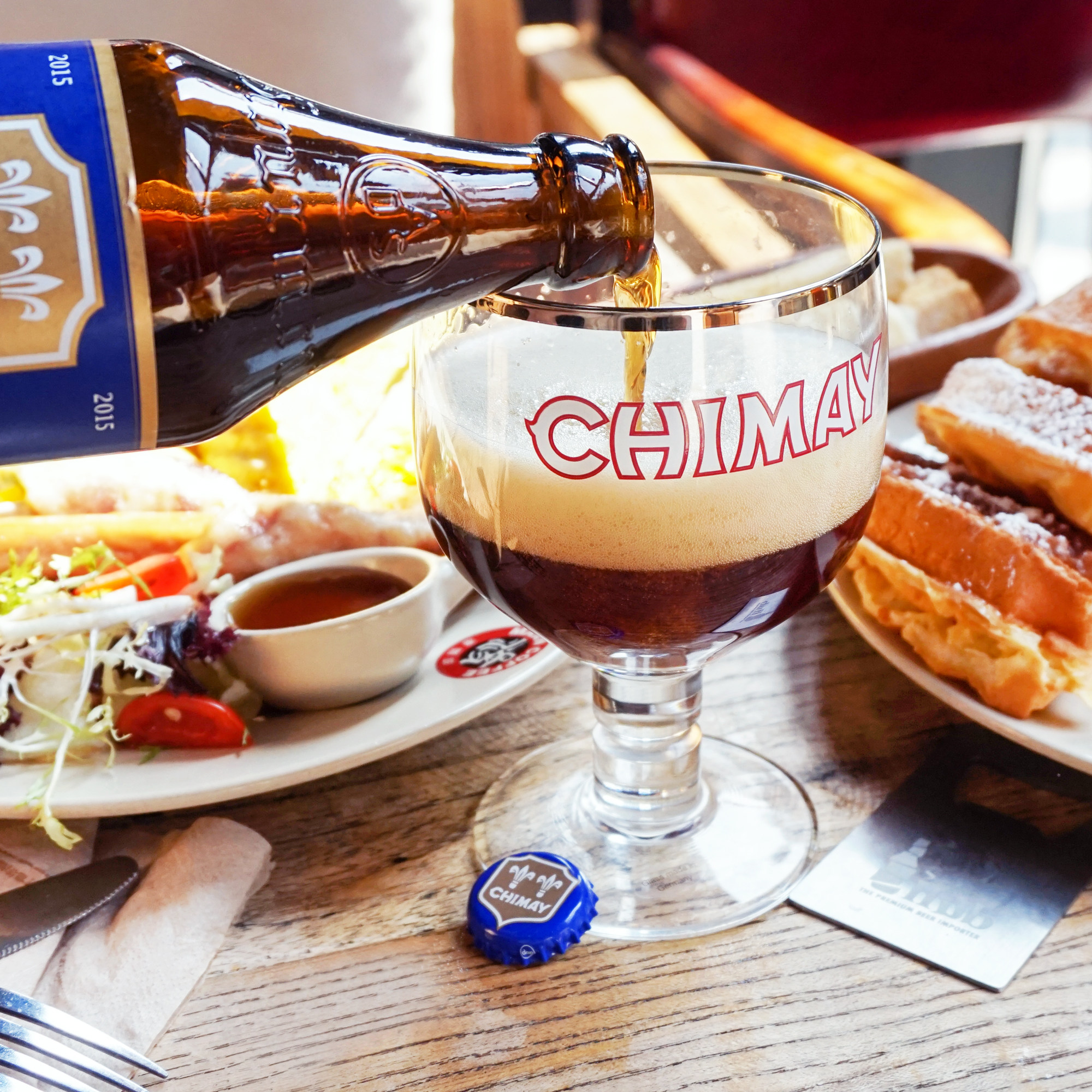比利时原装进口智美专用啤酒杯配套杯子CHIMAY 330ml*1只