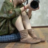 YIMIAN 高帮设计百搭出游透气舒适镂空鞋 夏季 上新时尚