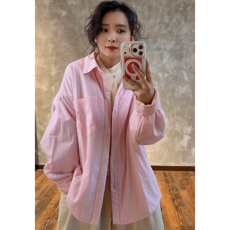 YIMIAN  极简风干净利落轻薄高级感休闲长棉衣衬衫26096,女装/女士精品,衬衫,淘宝优惠券,粉丝福利购,淘宝优惠卷