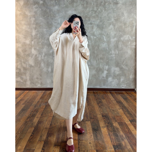 连衣裙2106 汉麻文艺森系小众清冷感高定设计款 YIMIAN 初见