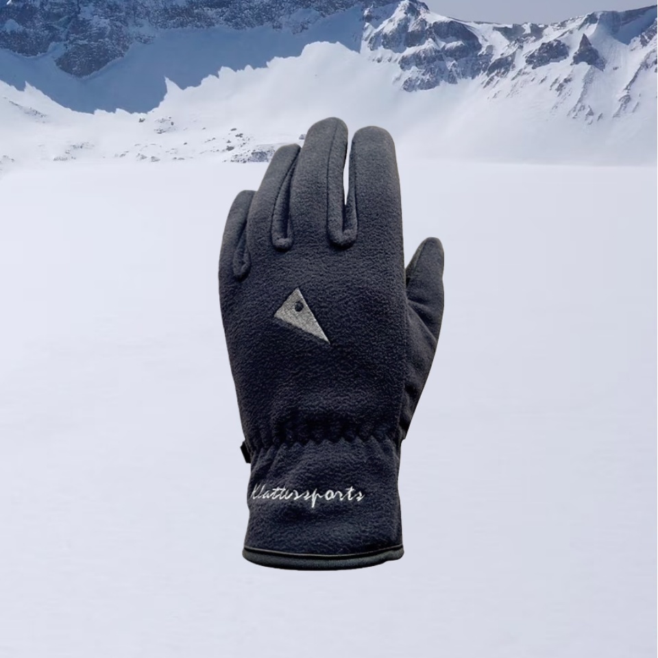 户外运动登山防风保暖抓绒手套