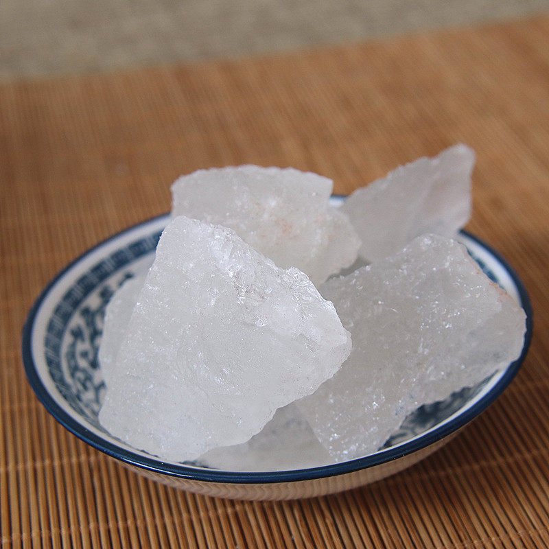 明矾中药材食用级白矾500克包邮炸油条净水用泡脚去脚臭手汗