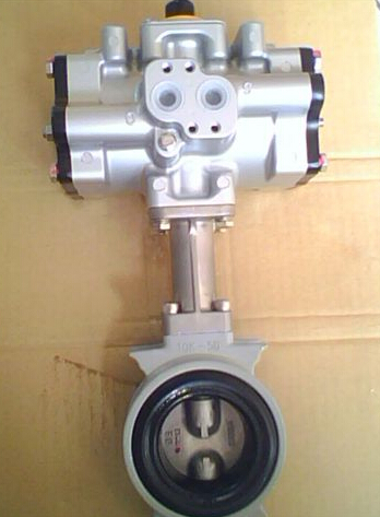 进口日本气动蝶阀 KITZ气动对夹式蝶阀 气动软密封蝶阀 FA-PN16DJ