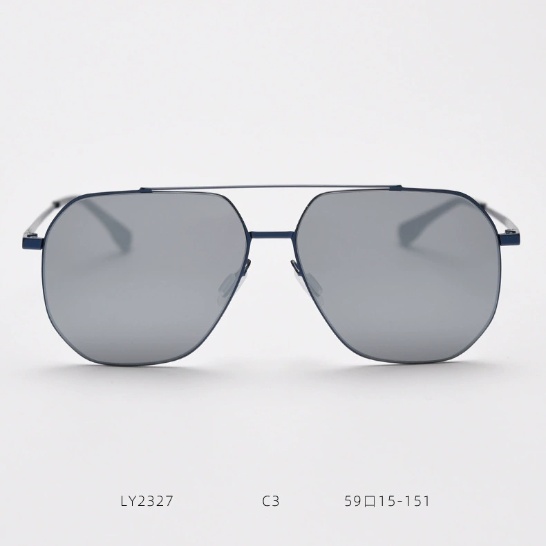 反光白水银片偏光太阳镜男尼龙飞行员蛤蟆双梁墨镜女防晒防紫外线