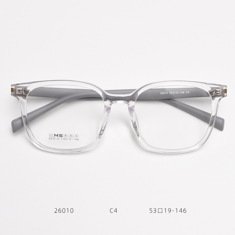新款透明白TR90轻个性近视眼镜框潮男女学生文艺平光镜架可配度数