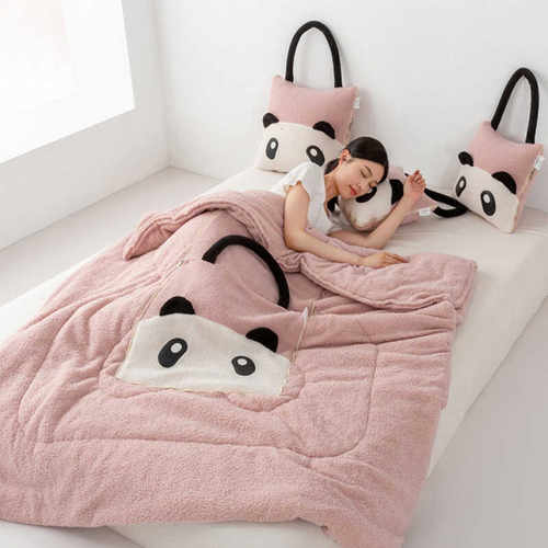 办公室二合一加厚抱枕被子两用