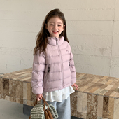 冬装 女童轻薄羽绒服2025新款 90绒防风连帽保暖儿童短款 外套校服